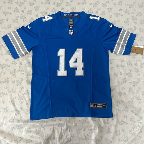 NFL Amon Rasan ST Brown Detroit Lions Nike Dri Fit #14 Jersey - Picture 1 of 7